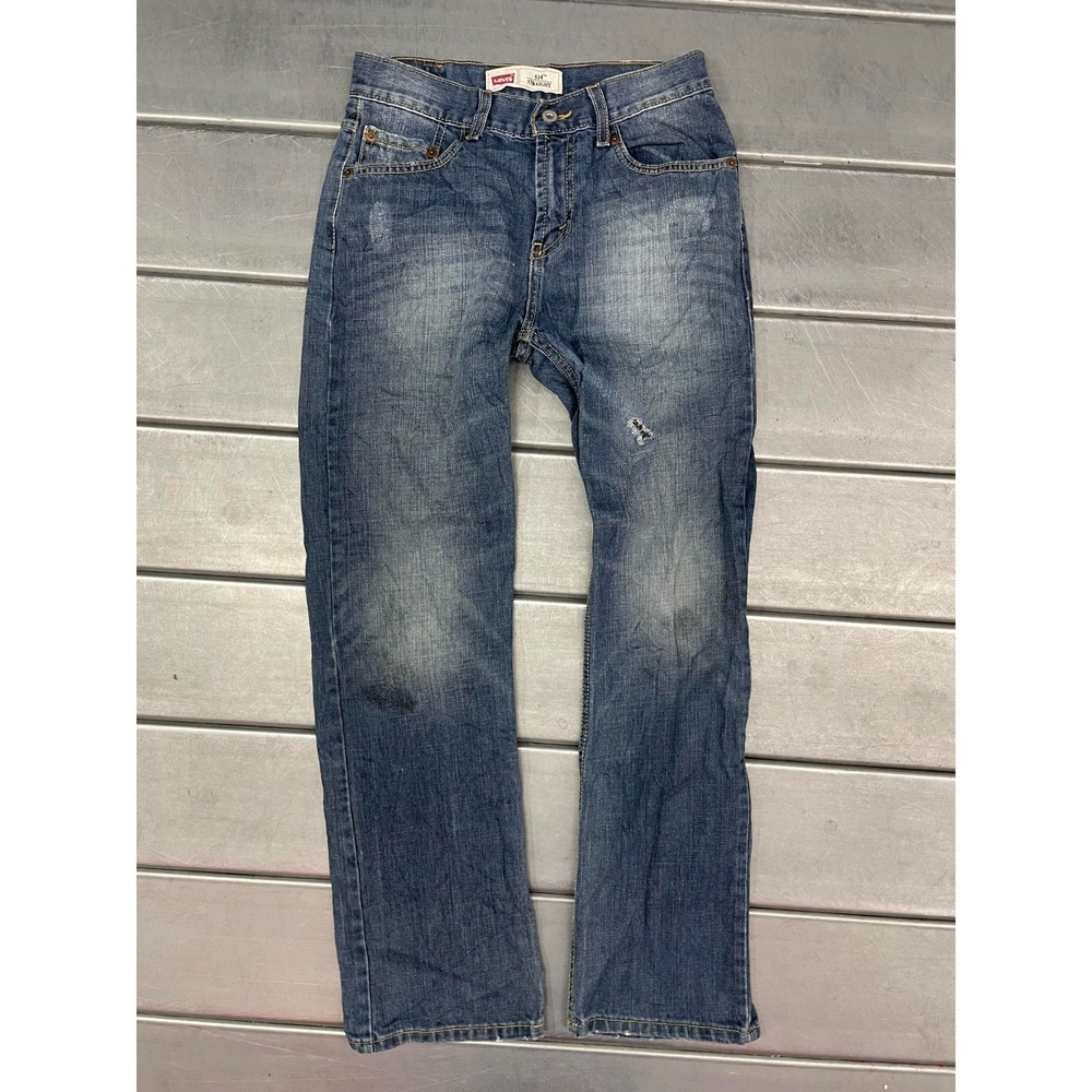 Levis 514 Jeans Womens 16 REG 27X29 Blue Medium Wash Denim‎ Straight 100% Cotton
